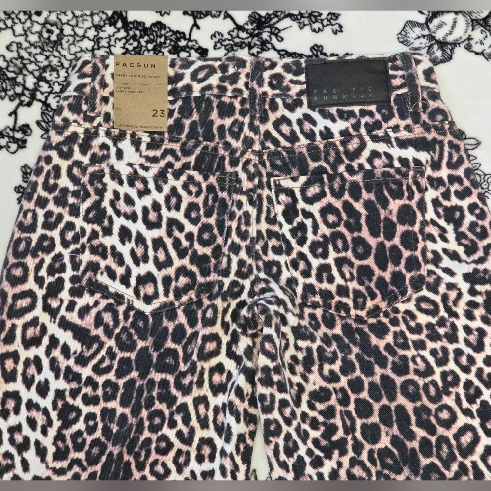 PacSun Baggy Leopard Print Jeans